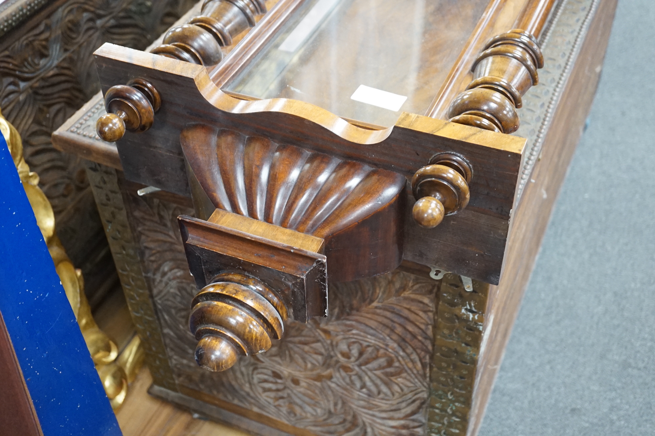 An early 20th century Vienna regulator wall clock, height 118cm
